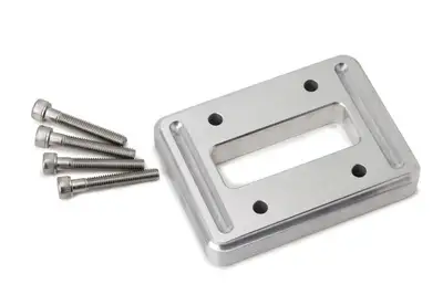 Lokar Throttle Pedal Spacer; Brushed Aluminum; Fits w/Eliminator Floor Mount Throttle Pedals; 0.5 in.; Billet Aluminum;