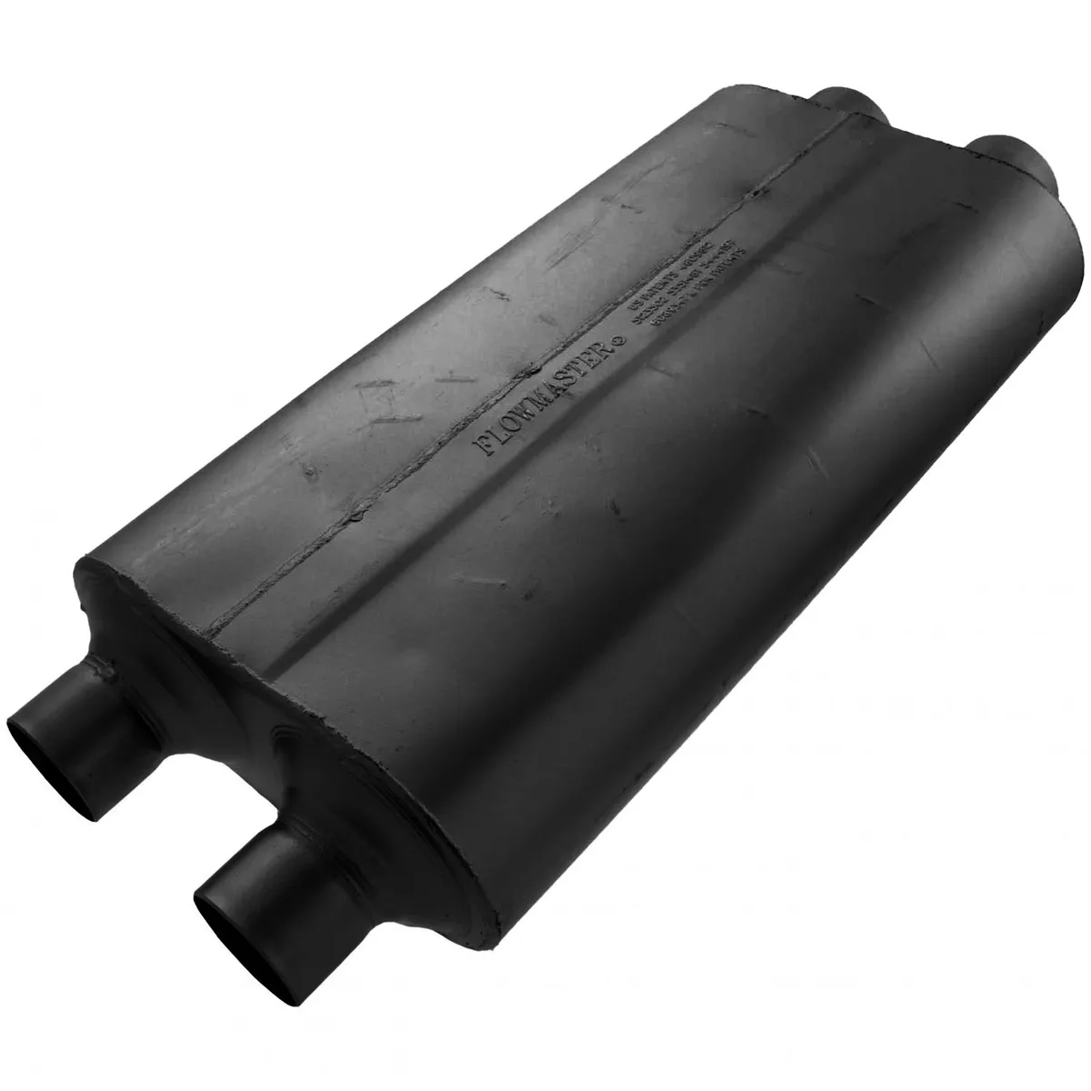 Flowmaster 50 Series Big Block Muffler 3.00in IN (D) / 2.50in OUT (D): ea 16 Gauge Aluminized Steel