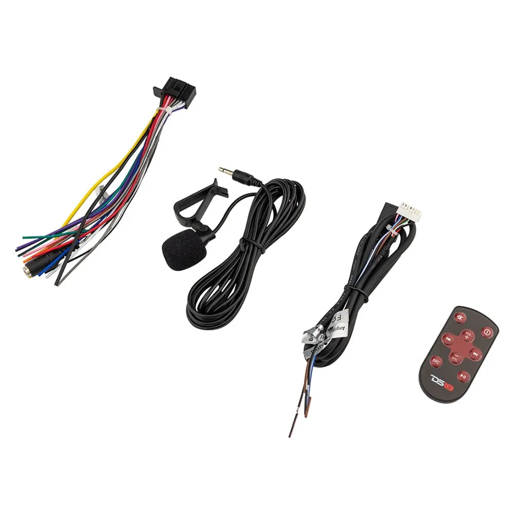 6.9" Touchscreen Mechless Double-DIN Headunit with Bluetooth, USB, Mirror Link & Car Play product image