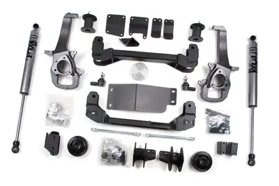 Zone Offroad 2013 Dodge 1500 4 /3 Suspension Lift System Front Spacer Rear Coils - Fox 2.0 Adventure Series Shocks