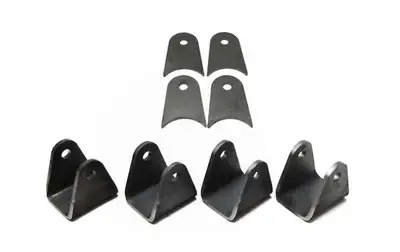 Steinjager Steinjäger Tabs and Clevises, Weld On 4 Link Tab and Clevis Kits 0.500 Bore 3.00 Axle Diameter 3.00 Inch Clevis Jaw 2.00 Axle Tab Length 4 Axle Tabs, 4 Clevis Tabs