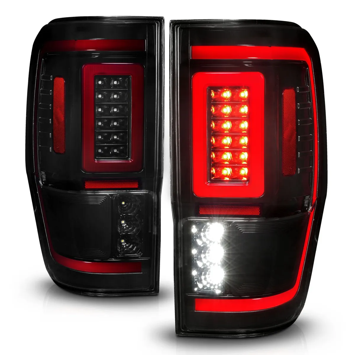 Ford Ranger 19-23 Full LED Tail Lights Black Smoke Lens w/ Sequential Signal (For All Models) product image