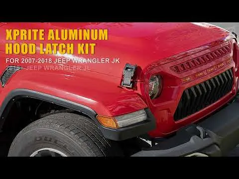 Jeep Wrangler Aluminum Hood Latch with U.S. Flag product image