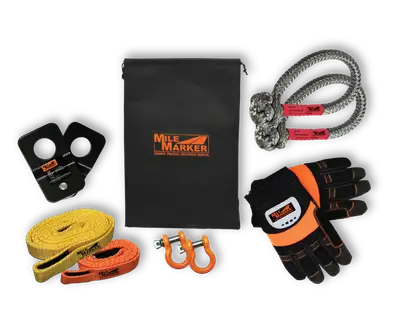 Mile Marker Mile Marker 19-71001 Rhino Pull 8 Piece Rigging Kit With Bag