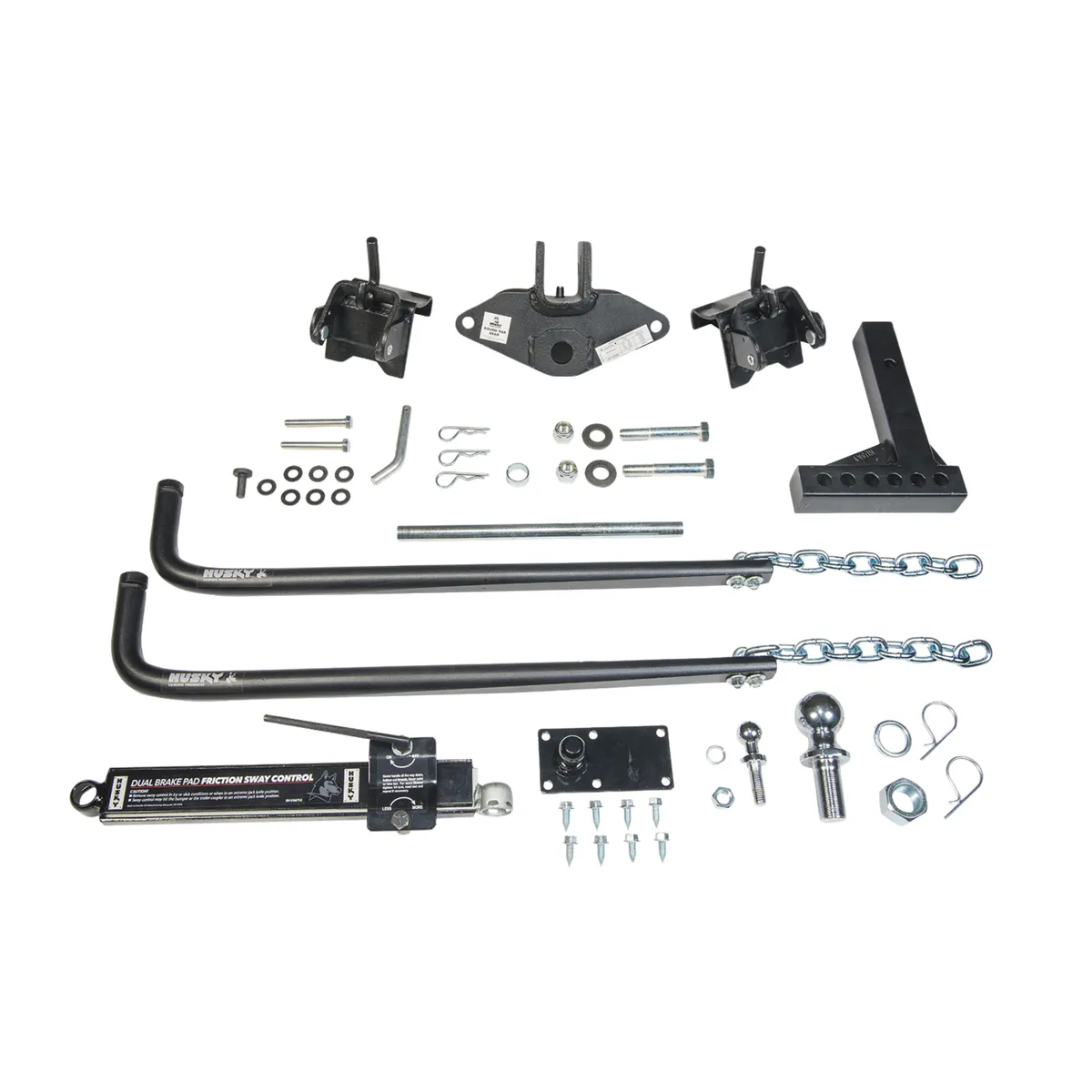 Husky Towing 31995 Round Bar 600 LB Tongue Weight Includes Shank With 2 Ball & Sway Control Pack product image