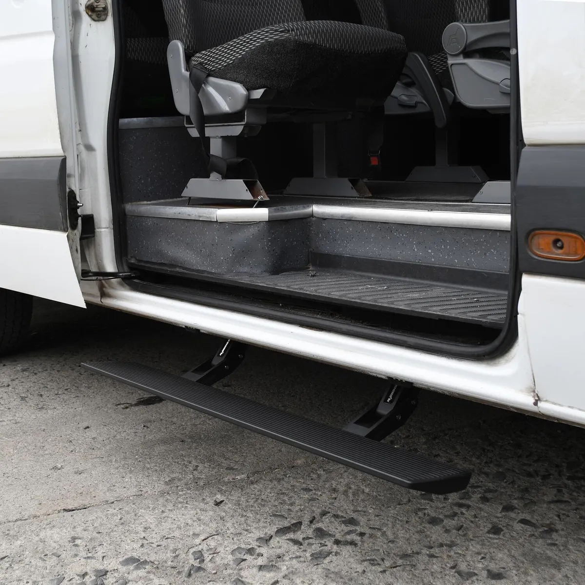 Go Rhino 20410125T - RealTruck VoltStep Electric Running Board Kit - Protective Bedliner Coating product image