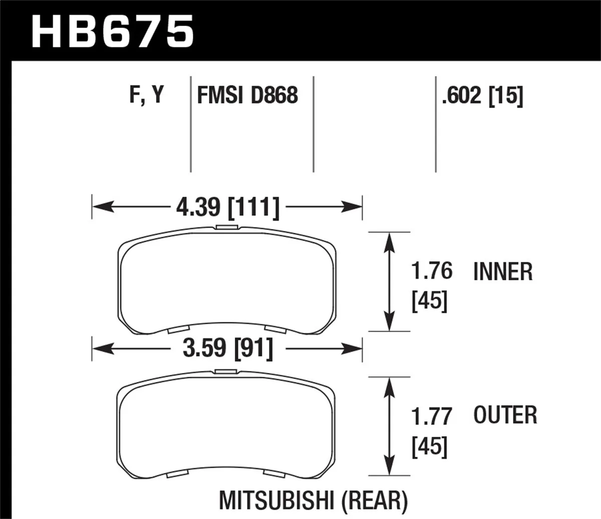 2001 2017 Chrysler Dodge Jeep Mitsubishi Lts Brake Pads product image