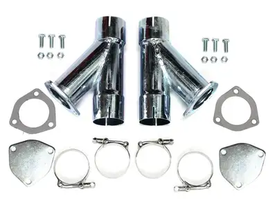 Patriot Exhaust Patriot Exhaust H1130 Exhaust Cut-Out Hookup Kit 2 1/2 Inch Pair