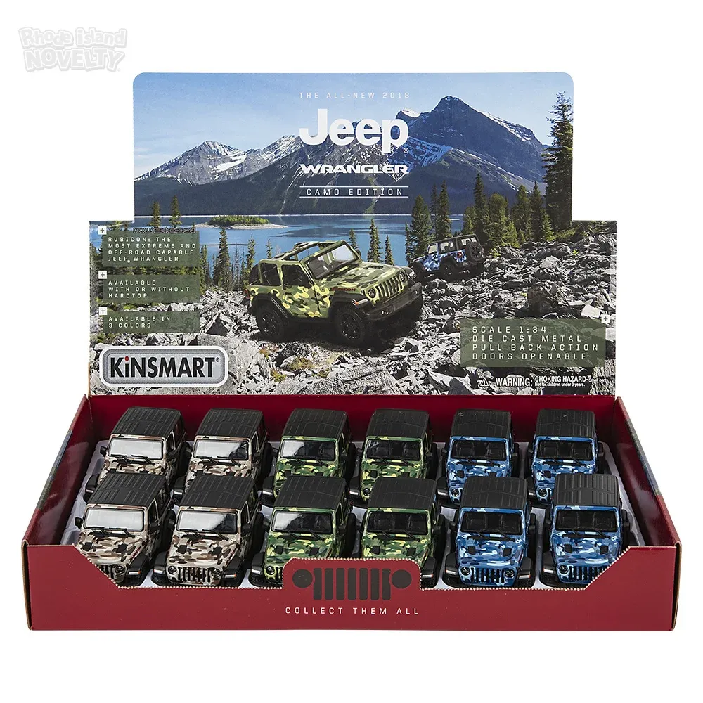 5\" Diecast 2018 Jeep Wrangler Camo Hard Top 12/Di product image