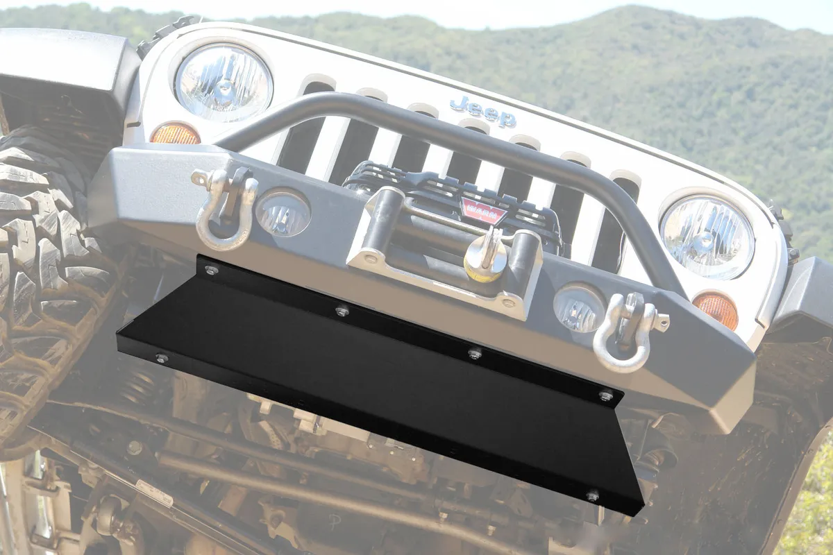 LOD Signature Series Shorty Front Bumper Skid Plate Black Powder Coated - JK product image