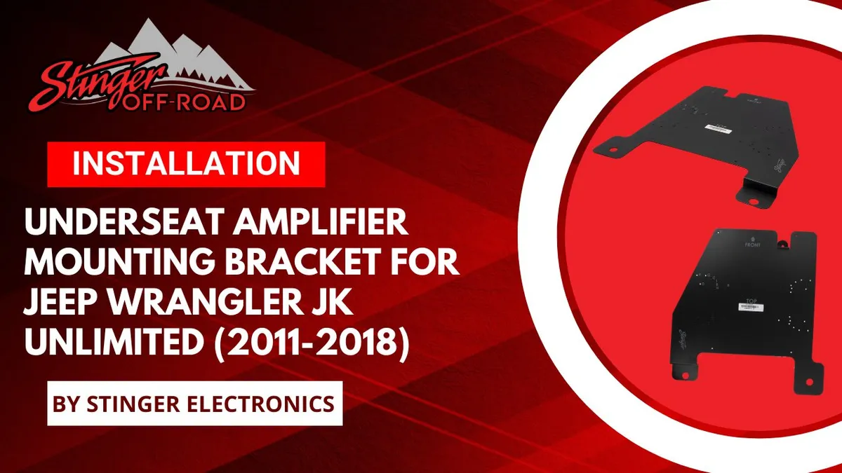 Under Seat Amplifier Mounting Bracket for Jeep Wrangler JK Unlimited (2011-2018) product image
