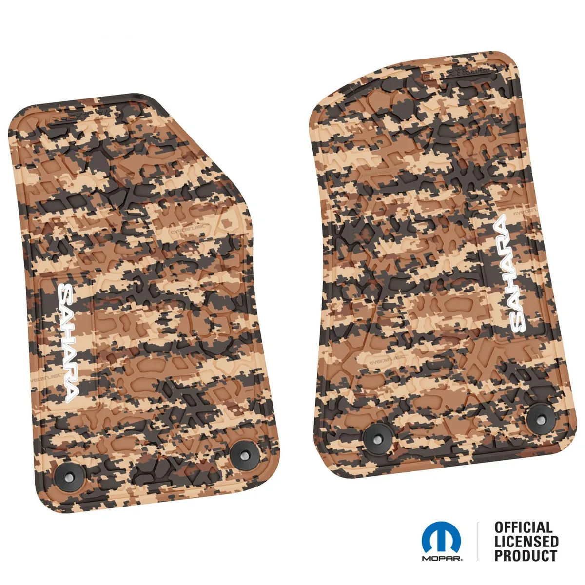 18-24 Jeep JL 2 Dr Front -Tire Tread/Scorched Earth Scene w/ Sahara Insert - Black w/ Red Insert product image