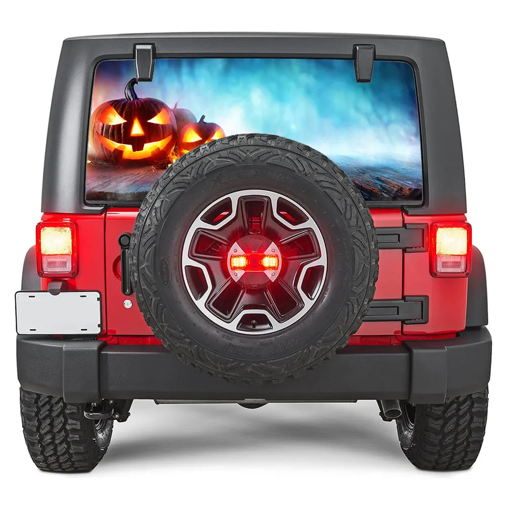 Pumpkin Smoke Blue Rear Window Decal product image