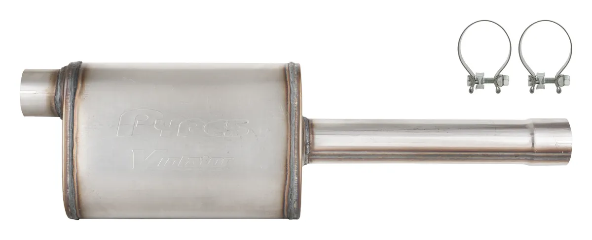 Pypes Performance exhaust 19-25 Silverado / Sierra 1500 5.3l Ltz Series Muffler Replacement Exhaust Kit 409 Stainless Steel Violator Muffler Sgt31v Pypes