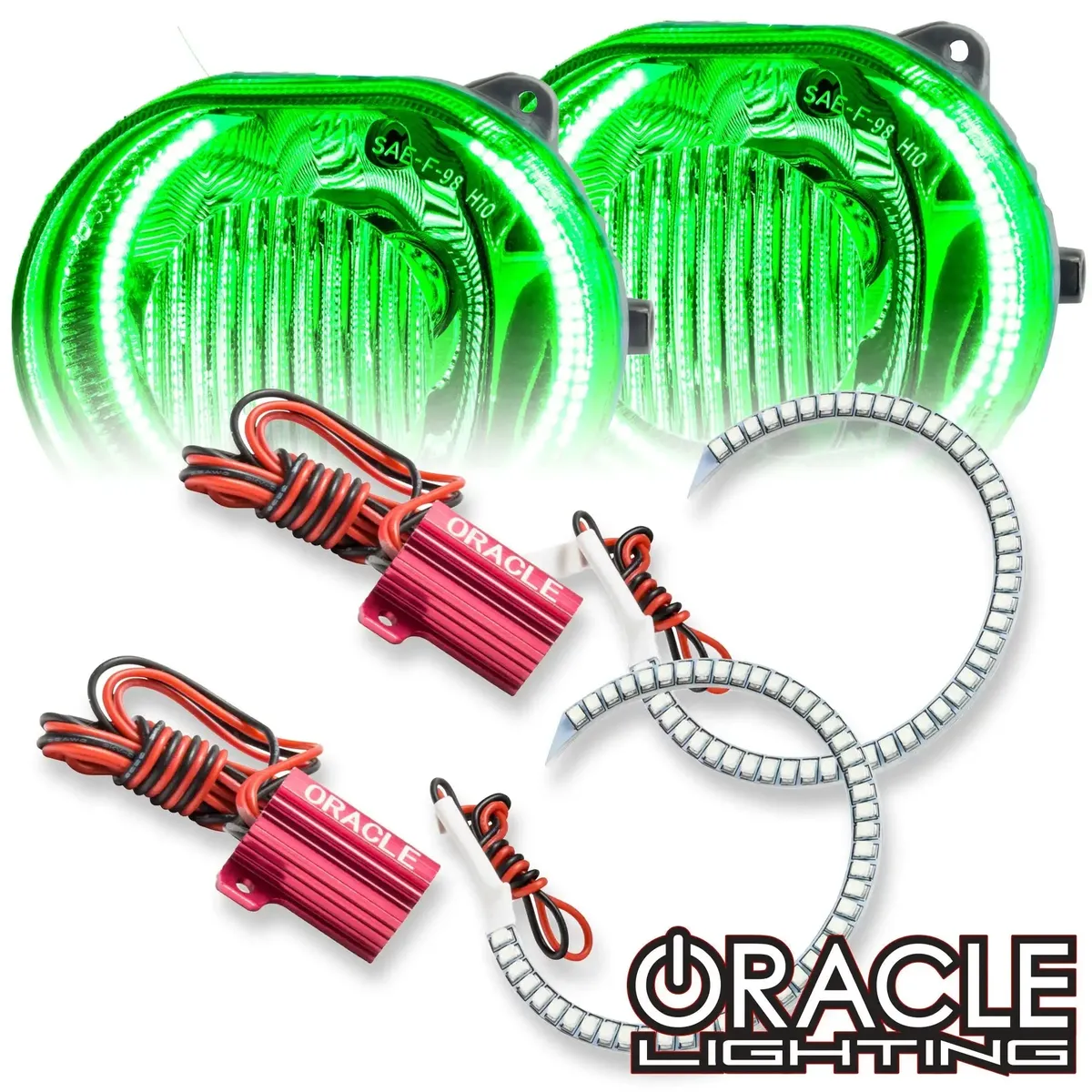 1299-002 - Jeep Liberty 2002-2004 ORACLE LED Fog Light Halo Kit product image