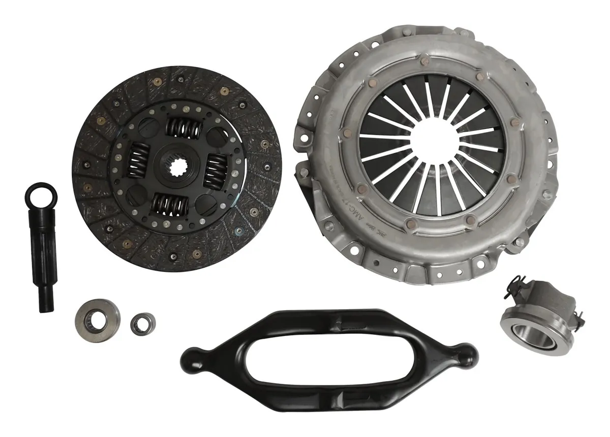 Clutch Kit Jeep 1997-2002 TJ Wrangler 1997-2000 XJ Cherokee w 2.5L Engine Includes Clutch Disc Pressure Plate Clutch Release Bearing Pilot Bearing Clutch Fork and Alignment Tool 9.125 Disc 14 Splines .968 Spline Diameter product image