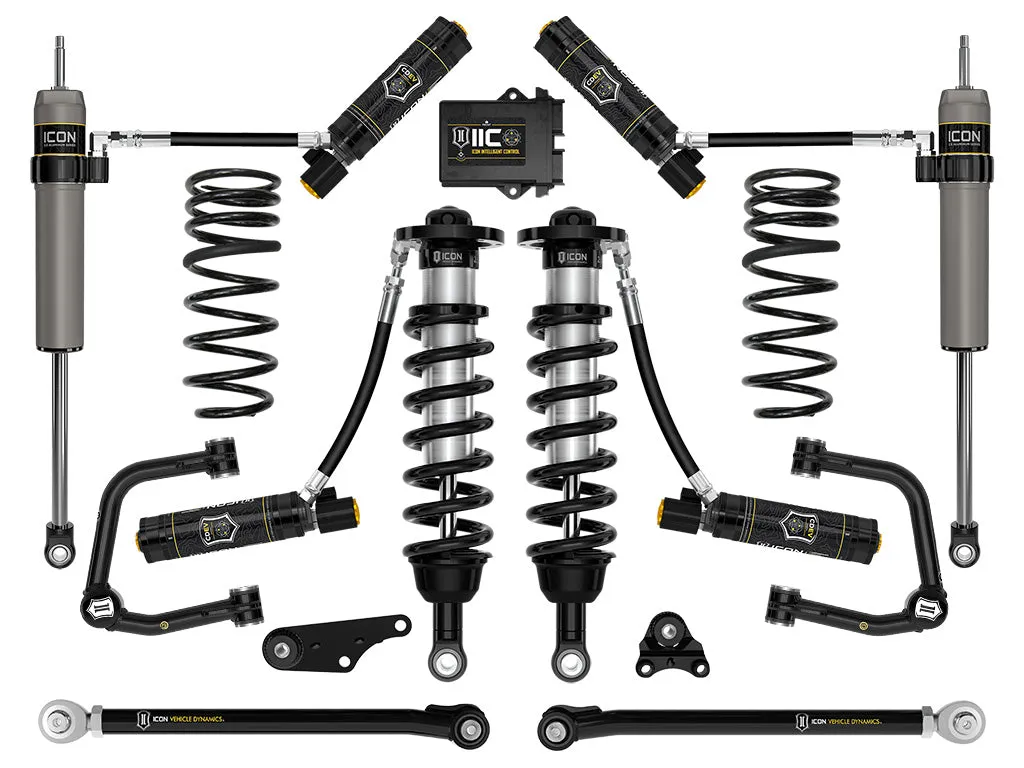 ICON Vehicle Dynamics ICON 2024-2026 Toyota Tacoma 1.25-3" Lift, Stage 10 Suspension System, Tubular, Triple Rate Rear Springs