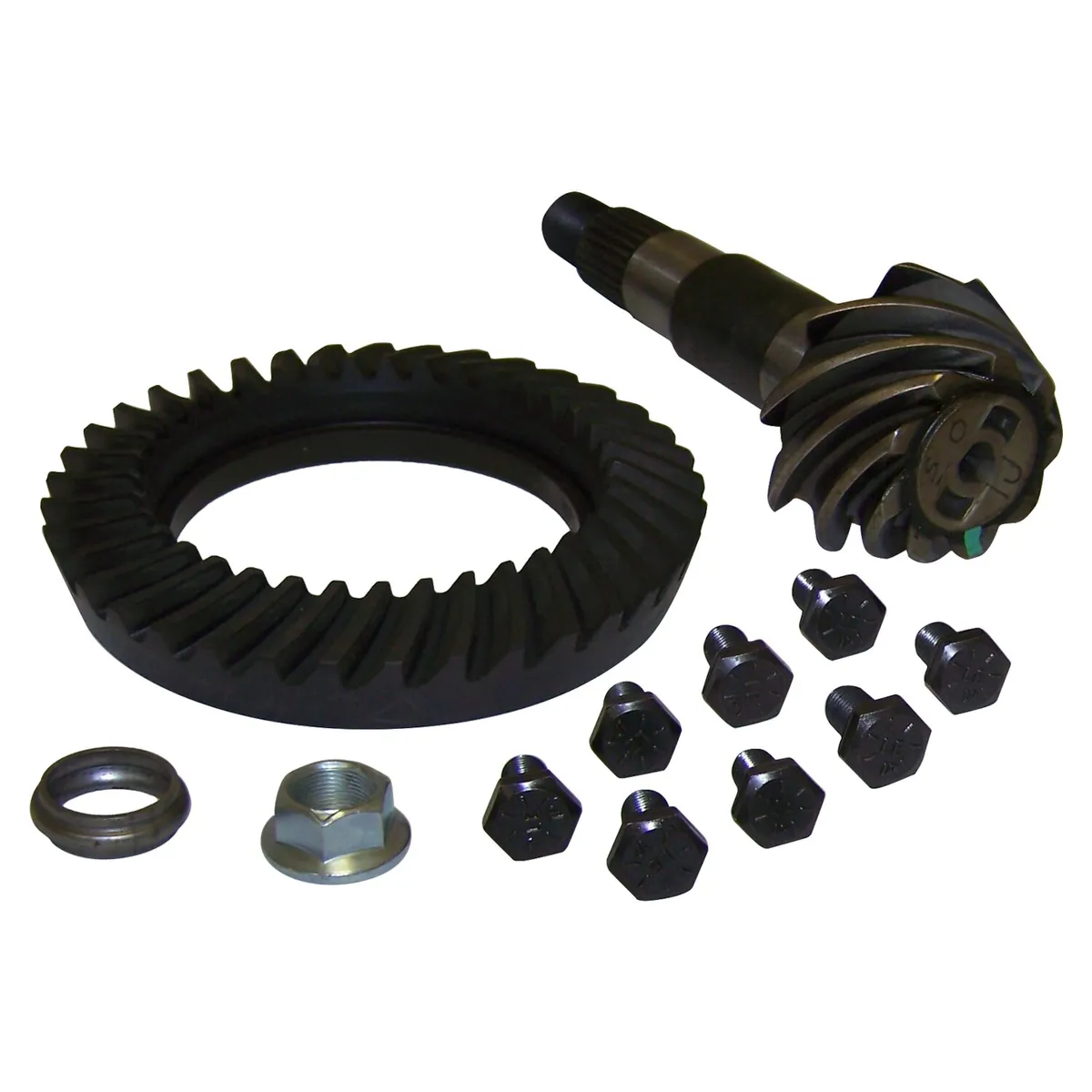 Crown Automotive Jeep Replacement 2000-2001 Cherokee XJ From 10/2/2000; w/ Model 35 Rear Axle; 4.11 Ratio; Does not include pinion seal and bearings. 2000-2006 Wrangler TJ From 10/2/2000; w/ Model 35 Rear Axle; 4.11 Ratio; Does not include pinion seal and bearings.