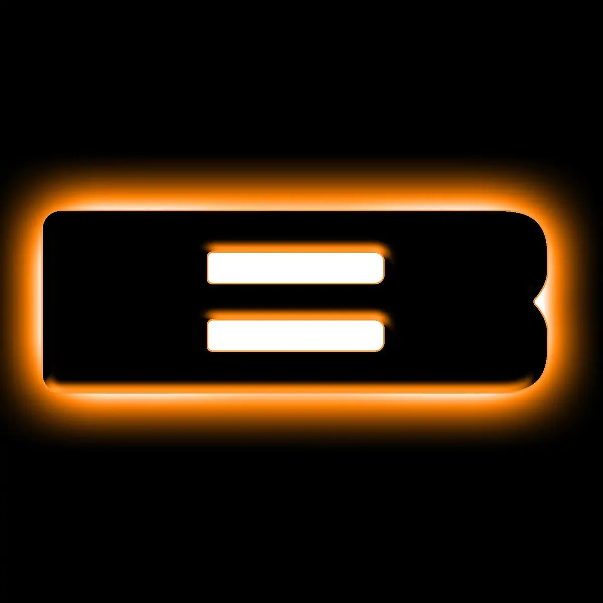 ORACLE Lighting Universal Illuminated LED Letter Badges - Matte Black Surface Finish - E product image