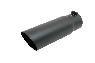 Gibson Performance Exhaust Gibson Performance Exhaust 500553-B Stainless Steel Tip>Rolled Edge Angle Tip