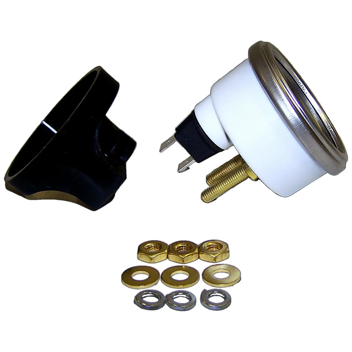 Crown Automotive Jeep Replacement J5460640 Oil Pressure Gauge for 1976-1978 Jeep CJ-5, CJ-7 w/ 4 Threaded Studs on Gauge product image