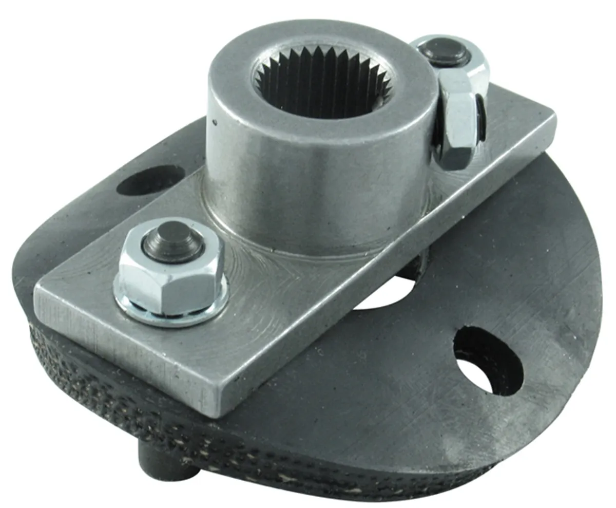 Borgeson - Steering Coupler - P/N: 990012 - OEM Style half rag joint steering coupler. Includes steering box side and rubber disc with hardware. Fits 3/4 in.-30 spline. product image