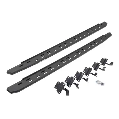 Go Rhino Go Rhino 69615587ST - RB30 Slim Line Running Boards with Mounting Bracket Kit - Protective Bedliner Coating