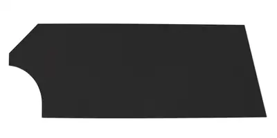 FiveStar Door High Impact Plastic Black Right