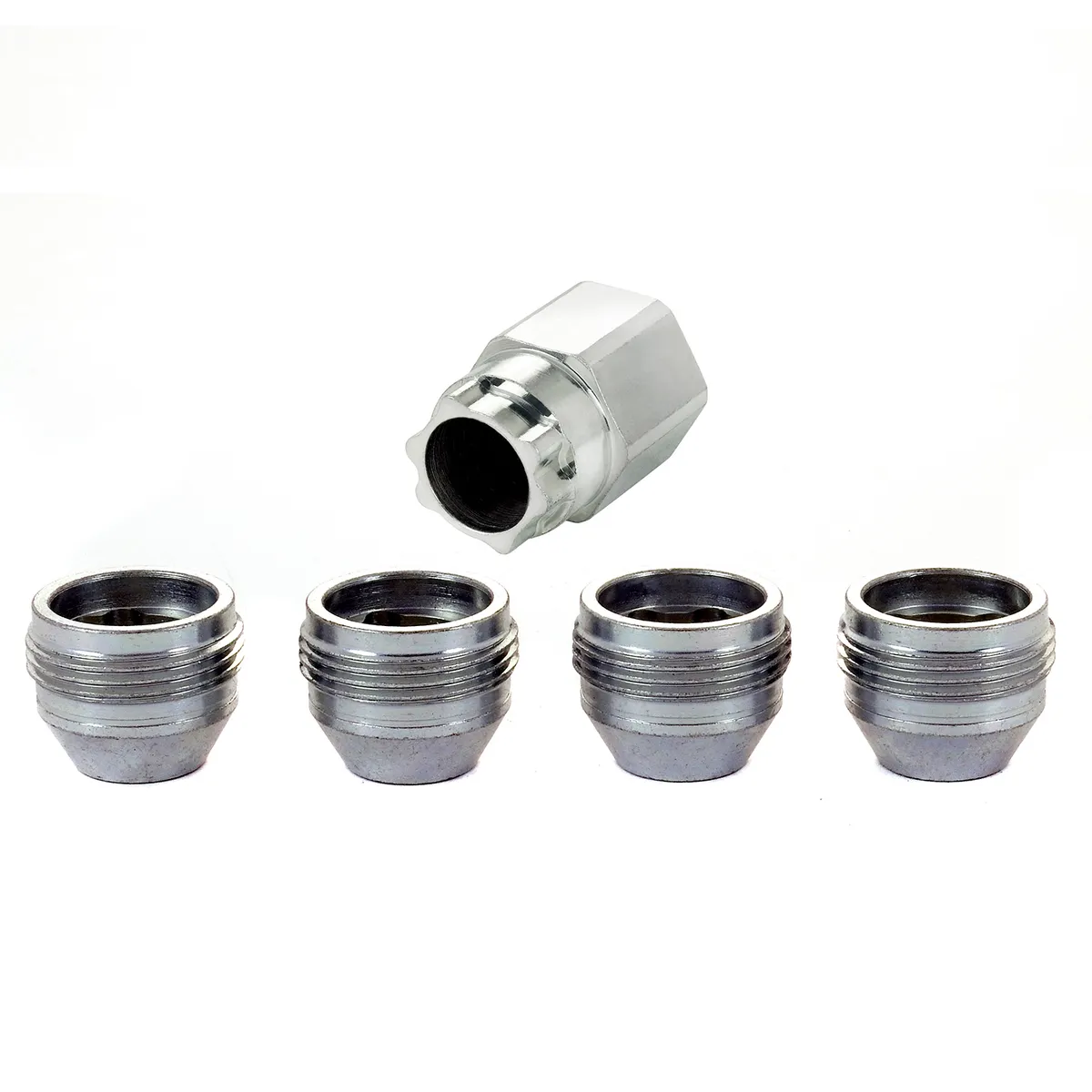 Wheel Lock Set M14x1.5 Nut Uhc (Under Cap) Cone Seat 22mm Hex .893 in Oal product image