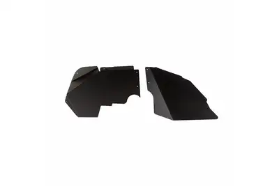 Rugged Ridge Aluminum Fender Liners Front Black; 0718 Jk/Jku