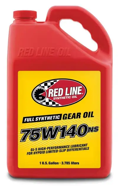 Red Line Oil 75W140NS Gear Oil Synthetic GL-5 Differential Gear Oil 1 Gallon Red Line Oil