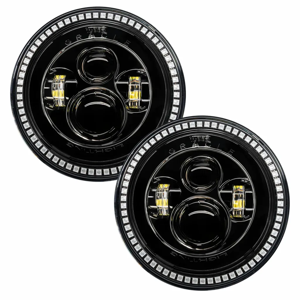 7" High Powered LED Headlights | DOT Certified Sealed Beam Replacement | Jeep Wrangler & Classic Cars product image