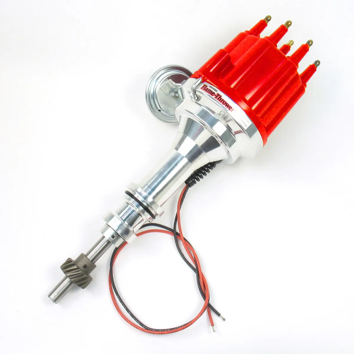 PerTronix Billet Distributor for Ford 351W Engines (Ignitor II) with Vacuum / Mechanical Advance - Black / Female - D131700 product image