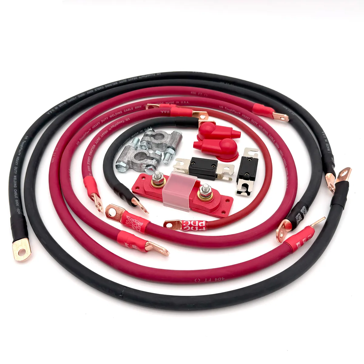 2016-2021 Toyota Tacoma Battery Cable Kit Gen 3 3.5 Liter 1/0 Gauge Battery Cable Big7Kits product image