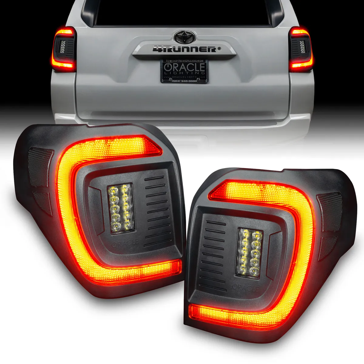 Oracle Black Series Flush Style (Lensless) LED Tail Lights for 2014-2023 Toyota 4Runner - Tinted Lens - 5920-504-T product image