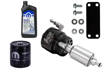 Baxter Performance Baxter Oil Adapter Kit w/ Optional Bracket for E-Torque Equipped 3.6L Wrangler - JL/JT