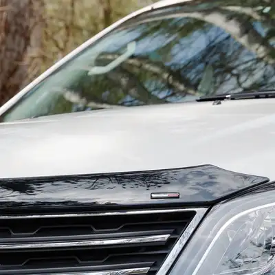Weathertech Low Profile Aerodynamic Hood Protector; Dark Smoke;