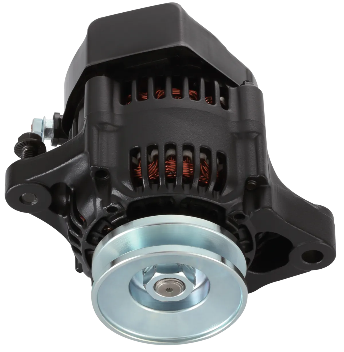 Mini Alternator 50+ AMP 1-Wire Style V-Belt Pulley Black Crinkle Finish Proform product image