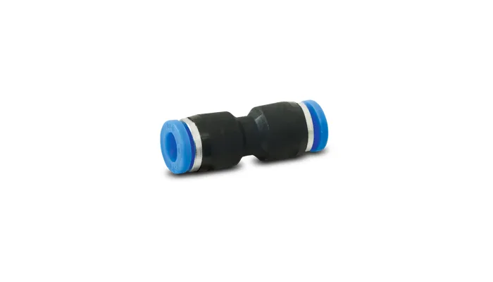 Straight Vacuum Fitting; Union; For 0.156 in. OD Tubing; 150 PSI Maxiumum Operating Pressure; Plastic; product image