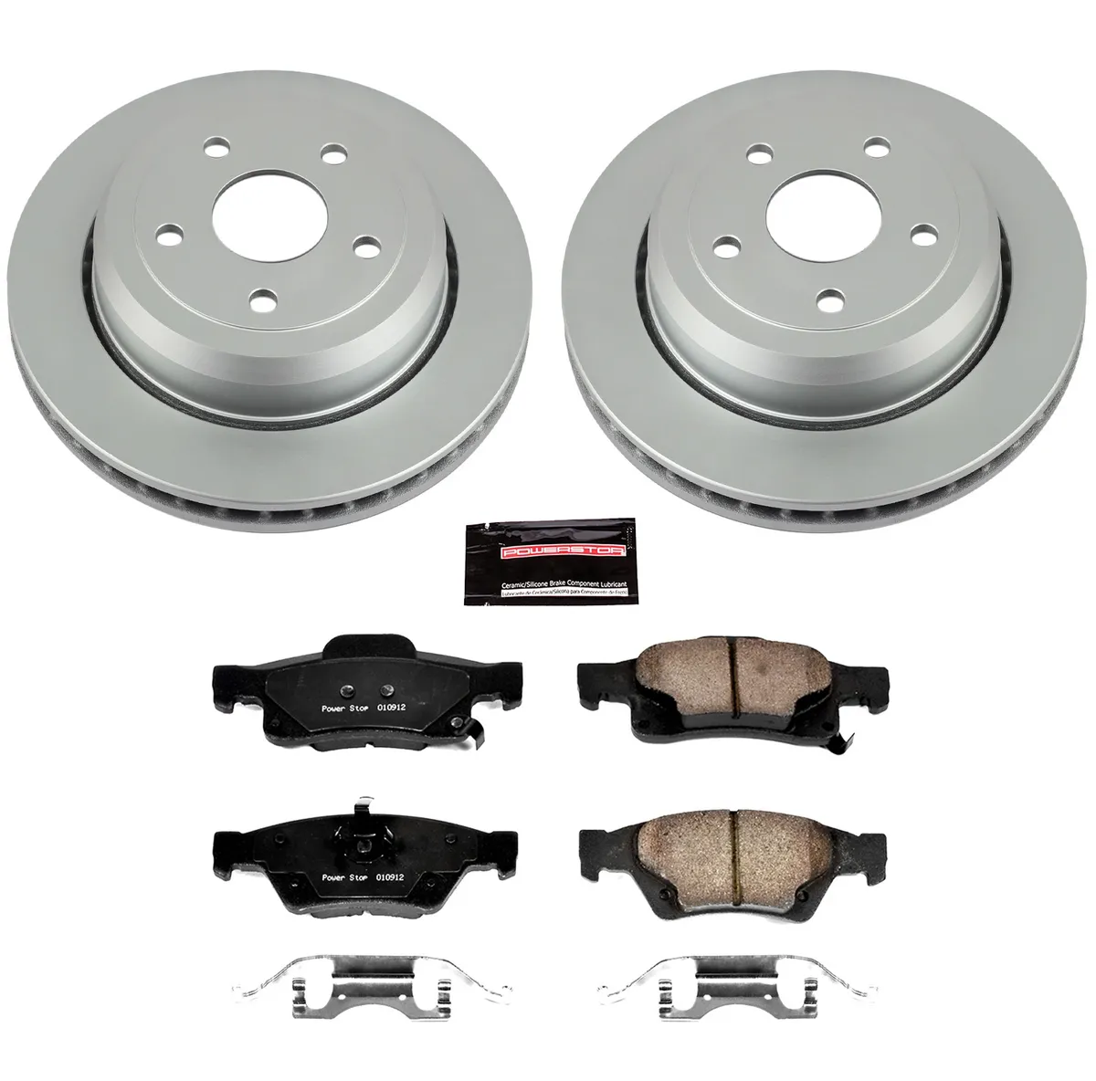 Z17 Geomet Coated Rotor Kit: Genuine Geomet Fully Coated Rotors; Ceramic Pads W/Hardware product image