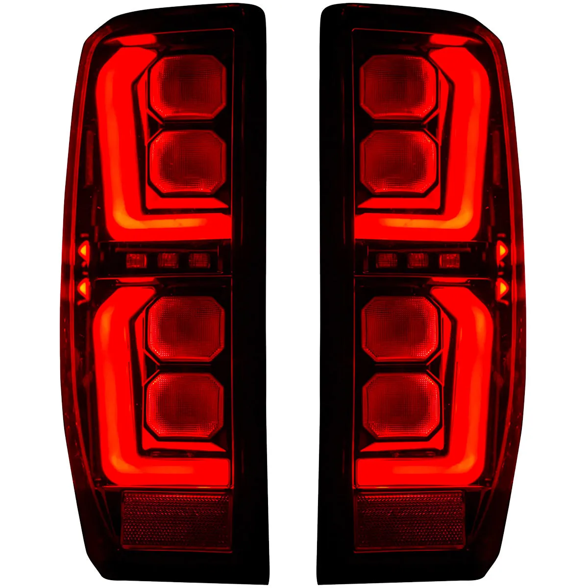 Gmc Sierra 19-20 1500 And 20-21 25003500 Only Fits Single Wheel Body Style Trucks With Factory OEM LED Tail Lights Oled Tail Lights - Smoked Lens product image
