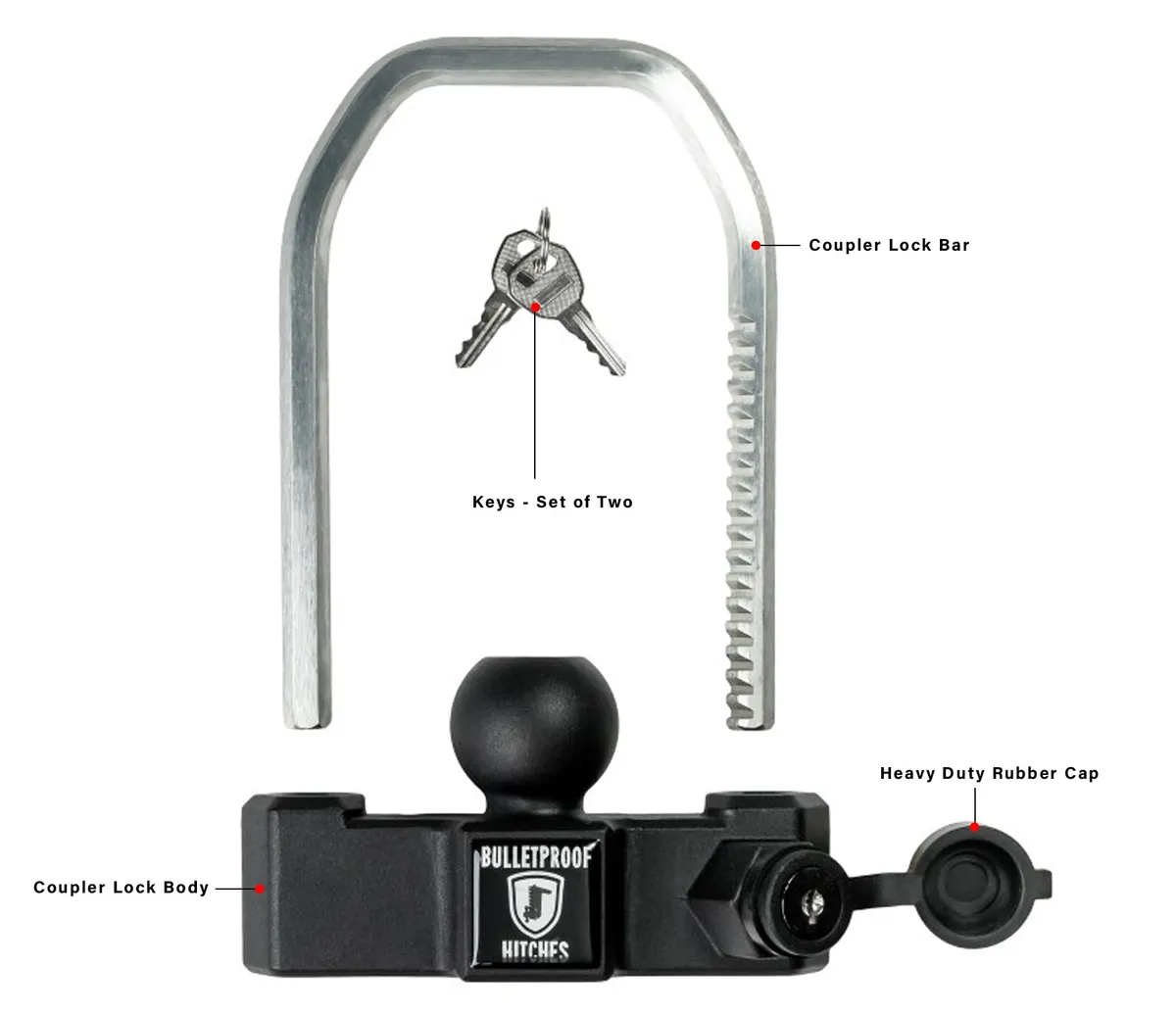BulletProof Medium Duty Trailer Coupler Lock MDCOUPLERLOCK product image