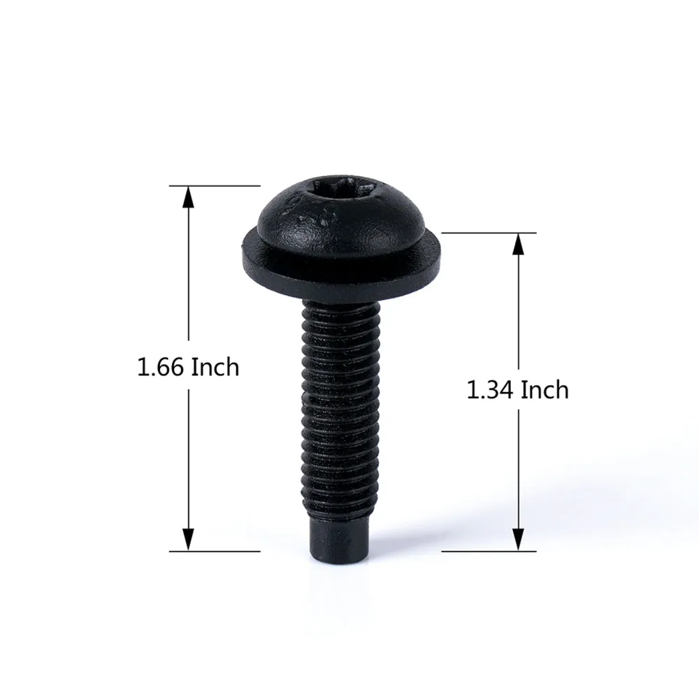 Xprite Extra Long M8 Torx Screws Bolts for LED Light Brackets on Pillars, Windshield Frame, Hinges, Doors, Roll Bars - 2007-2017 Jeep Wrangler JK product image