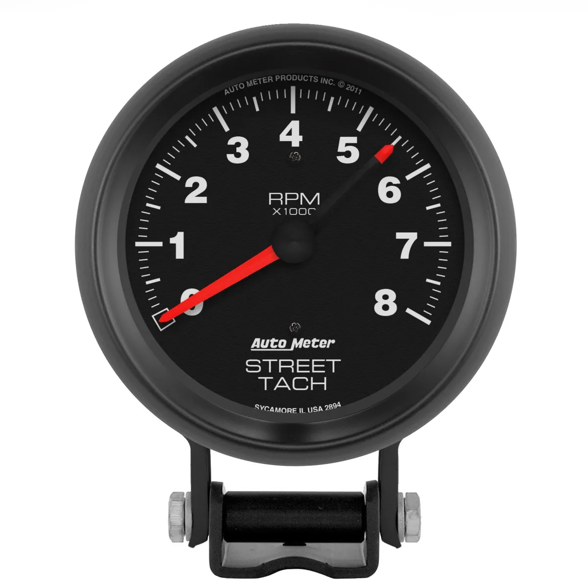 Gauge, Tachometer, 3 3/4", 8k RPM, Pedestal w/Red Line, Z Series product image