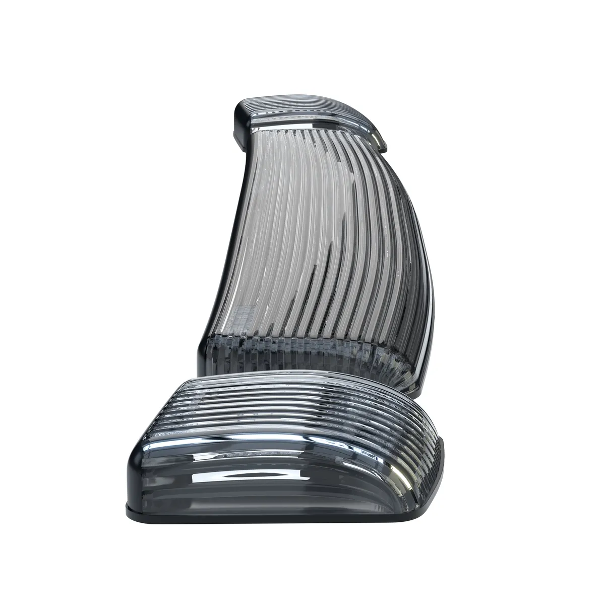 Gmc Chevy 15-19 3rd Gen Body Style Heavy-Duty 3-Piece Set Smoked Cab Roof Light Lens With 2-Way Forward Rear Facing White Ultra High-Power Leds - Plug-N-Play Installation Replaces OEM Installed Cab Roof Lights product image