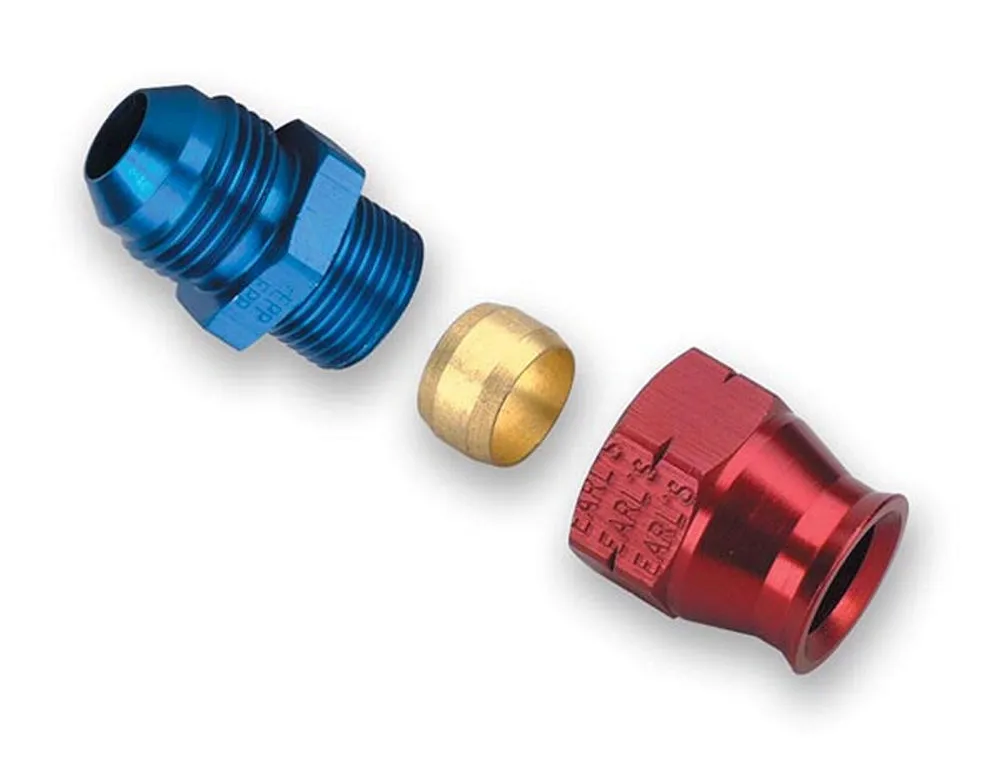 Earl's Performance #6 Male Alum to 5/16in Tubing Adapter