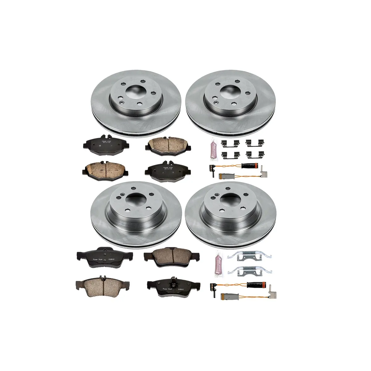 Z17 Direct Replacement Kit: Rotors; Ceramic Pads W/Hardware; Pad Sensors product image
