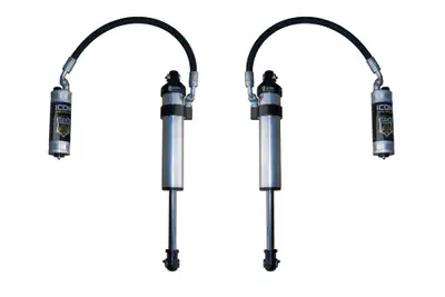 ICON Vehicle Dynamics ICON 2003-2024 Toyota 4Runner/2005-2023 Toyota Tacoma/2007-2014 Toyota FJ Cruiser, Front, V.S. 2.5 Aluminum Series Shock Absorbers, Stock Width Secondary Shocks, Remote Reservoir w/ CDCV, Pair
