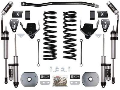 ICON Vehicle Dynamics ICON 2014-2026 Ram 2500 4WD, Diesel, OEM Air Spring Rear, 4.5" Lift, Stage 2 Suspension System