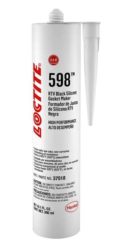 Loctite RTV 598 Black Silicone Cartridge 300ml/10.14oz